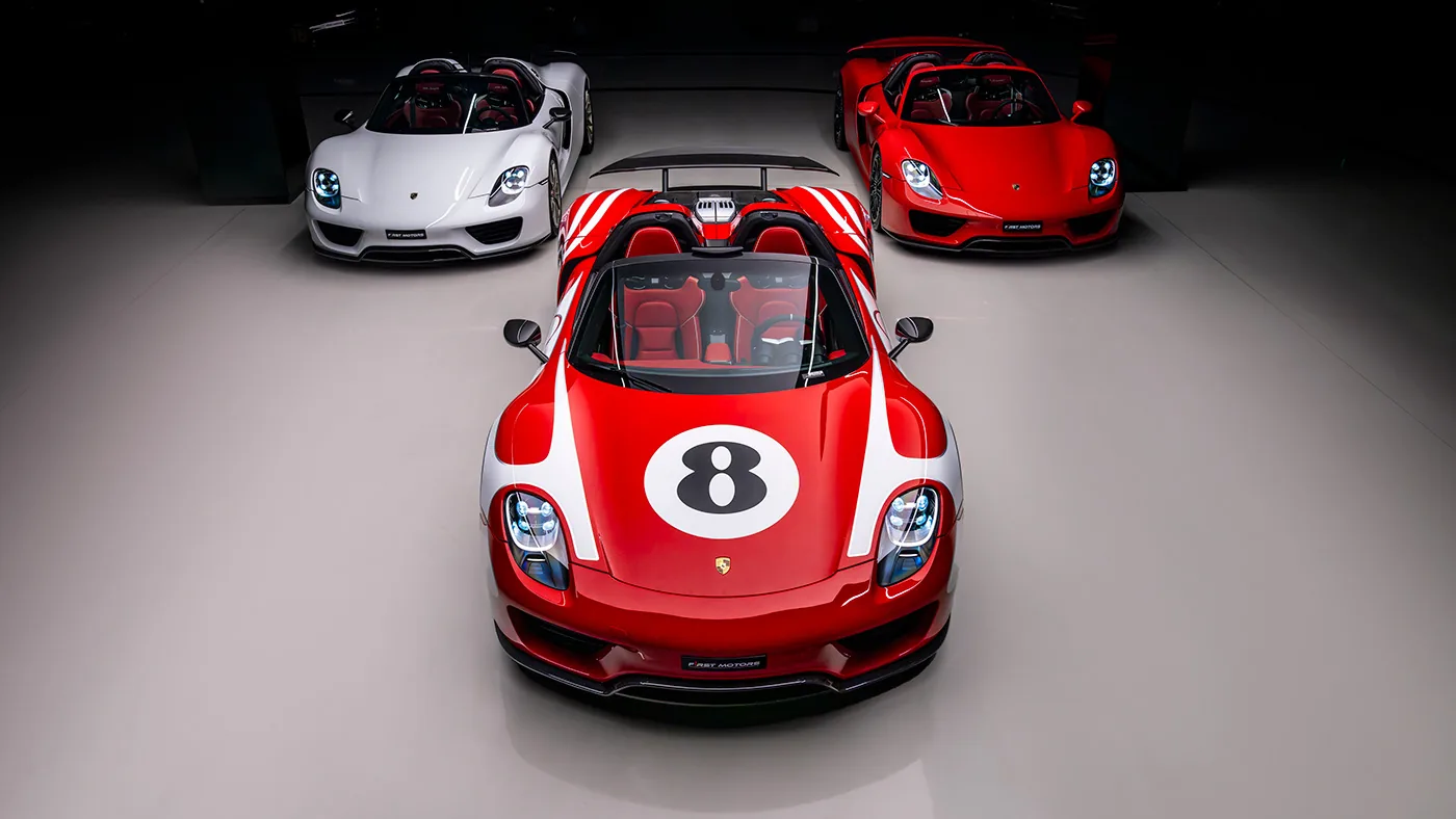 Porsche 918 Spyder automotive photography
